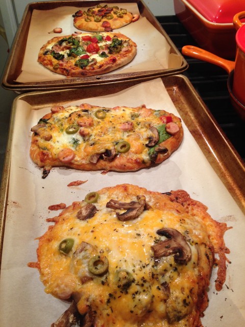 Cooked Pizzas