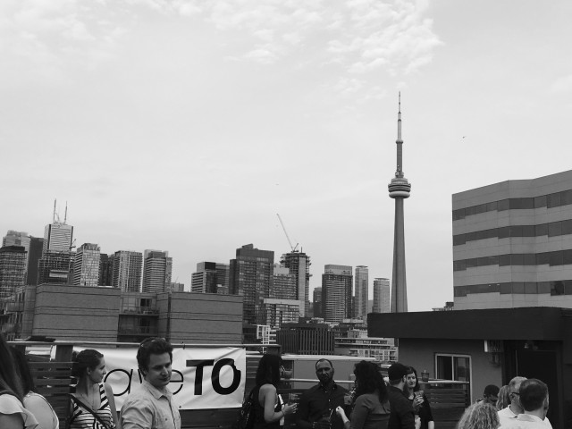 View of the CN Tower from the Rooftop