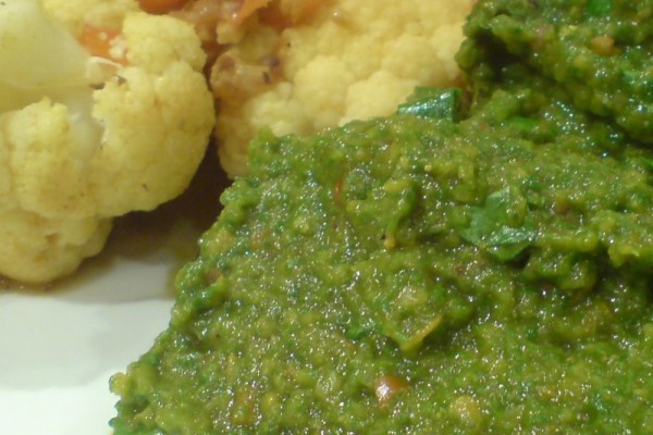 Split Pea and Spinach Mash
