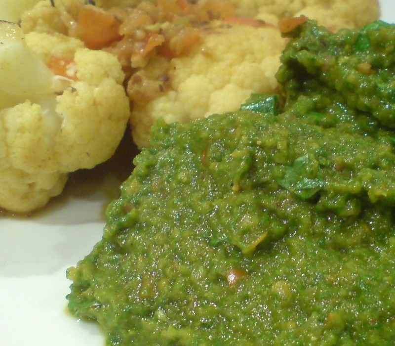Split Pea and Spinach Mash